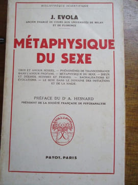 Métaphysique du sexe. Evola (J)