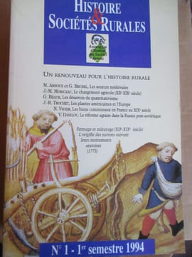 Histoire et sociétés rurales. collectif