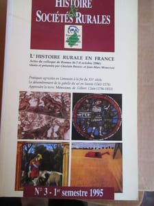 Histoire et sociétés rurales