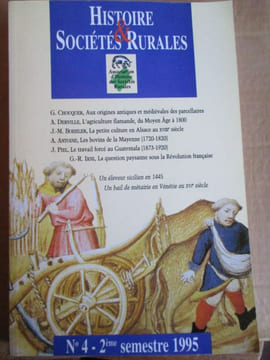 Histoire et sociétés rurales. collectif