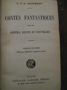contes fantastiques choix de contes, récits et nouvelles