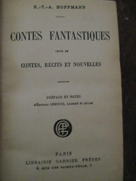 contes fantastiques choix de contes, récits et nouvelles. Hoffmann (ETA)