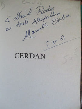 Cerdan l'homme le champion. Cerdan (Marinette) Cerdan (René)