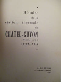 chatel guyon ses eaux minérales proprietés, application