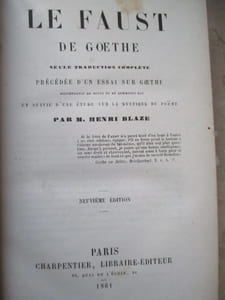 Le faust de Goethe