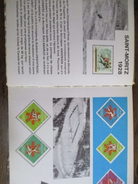 Les Jeux Olympiques d hiver à travers les timbres-poste. Caurat (Jacqueline)