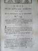 Loi qui ordonne l'ex&eacute;cution de cinq arr&eacute;t&eacute;s pris par les commissaires de la convention nationale a la pacification des Chouans. 