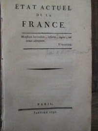 Etat actuel de la France