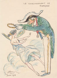 Lettre autographe signée enrichie d’un dessin, et 3 dessins. 1911-1922.