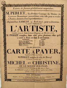 (THÉÂTRE D'ORLÉANS). Samedi 19 avril 1823.