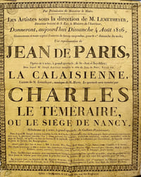 THÉÂTRE DE CALAIS. Dimanche 4 août 1816.