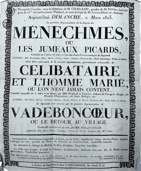 TH&Eacute;&Acirc;TRE D'ORL&Eacute;ANS. (AFFICHE)
