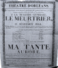 THÉÂTRE D'ORLÉANS. (AFFICHE) - 