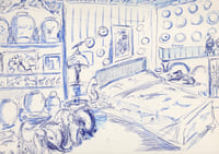 Ensemble de lettres, dessins et une photographie, 1923-1981 relatifs à Gabriele D'Annunzio.