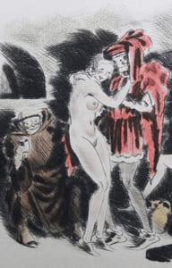 LES DEUX TESTAMENTS DE MAISTRE FRANÇOIS VILLON. Avec le Codicille et les Ballades. Illustrés de gravures sur cuivre originales par Maurice Leroy.