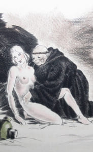 LES DEUX TESTAMENTS DE MAISTRE FRANÇOIS VILLON. Avec le Codicille et les Ballades. Illustrés de gravures sur cuivre originales par Maurice Leroy.