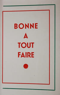BONNE A TOUT FAIRE.