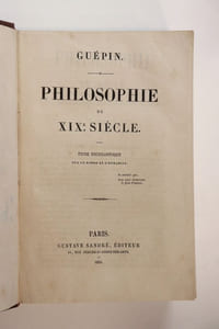 Philosophie du XIXe siècle. Étude encyclopédique sur le monde et l'humanité.