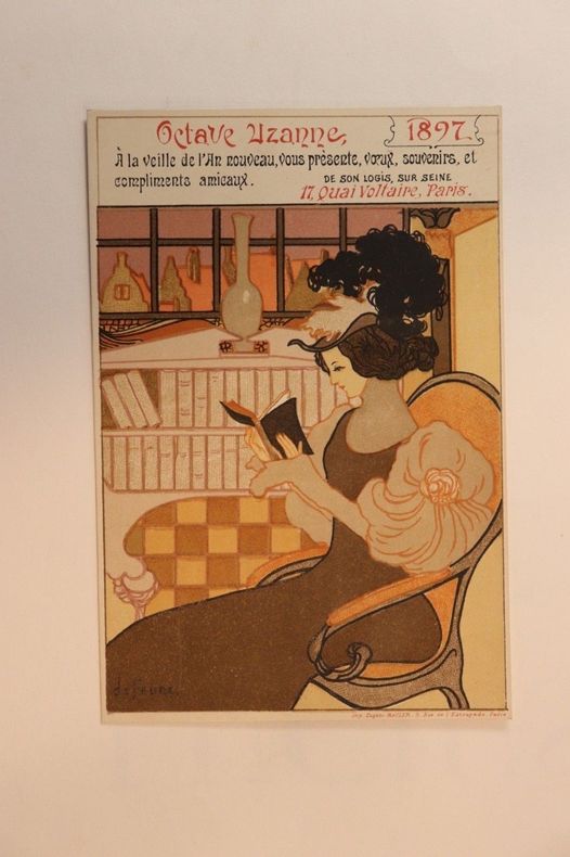 carte de vœux pour la nouvelle année 1897 pour Octave Uzanne

. Georges de Feure

