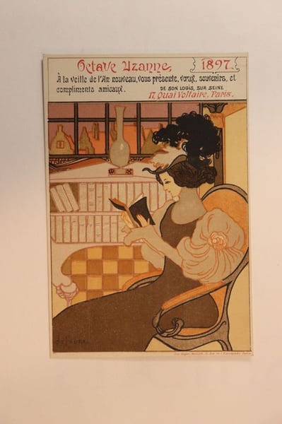 carte de vœux pour la nouvelle ann&eacute;e 1897 pour Octave Uzanne

. Georges de Feure

