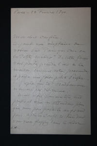 Trois lettres autographes d’Eugène Paillet[1] bibliophile, Président des Amis des Livres, à Octave Uzanne (1890).