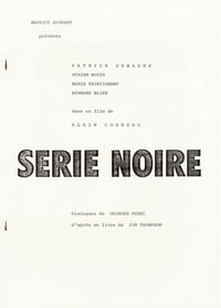 SÉRIE NOIRE. Film de cinéma.