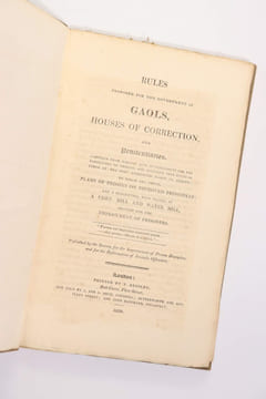 Rules proposed for the government of gaols, houses of correction, and penitentiaries. Compiled from various acts of parliament for the regulation of ...