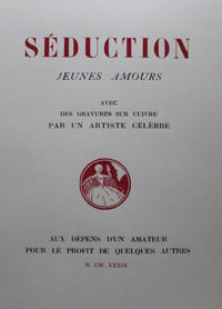 SÉDUCTION. Jeunes amours. Avec des gravures sur cuivre par un artiste célèbre.