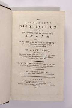 An Historical Disquisition concerning the knowledge which the Ancients had of India ; and the Progress of Trade with that Country prior to the ...