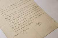 Comte de Buffon Lettre signée à Thouin Montbard naturaliste