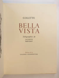 Bella Vista. Lithographies de Jacques Thévenet.
