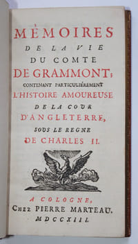 MÉMOIRES DE LA VIE DU COMTE DE GRAMMONT