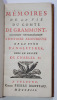 MÉMOIRES DE LA VIE DU COMTE DE GRAMMONT . Antoine HAMILTON