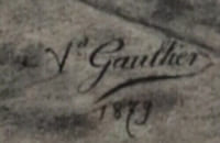 fusain dessin original scène XVIe siècle courrier