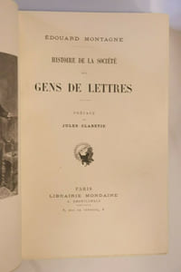 Histoire de la Société des Gens de Lettres.
