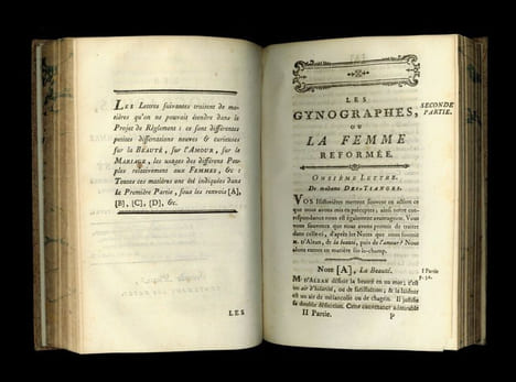 Les Gynographes, ou Idées de deux honnêtes-femmes sur un Projet de Règlement, proposé à toute l'Europe, pour mettre les Femmes à leur place, et opérer ...