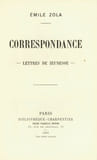 CORRESPONDANCE. Lettres de jeunes.... ZOLA (Emile).