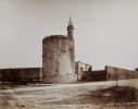 2 photographies ancienne citadelle remparts Aigues-Mortes vers 1860 RARE. attribuées à Edouard BALDUS (1813-1889)