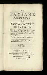 [LA PAYSANNE PERVERTIE] La Paysane pervertie, ou les Dangers de la ville 