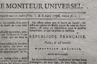 GAZETTE NATIONALE, OU LE MONITEUR UNIVERSEL
journal révolutionnaire janv. avril 1796