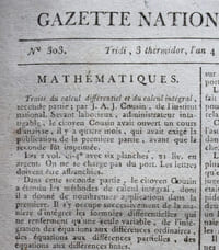 GAZETTE NATIONALE, OU LE MONITEUR UNIVERSEL
journal révolutionnaire mai septembre 1796