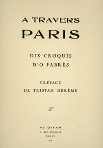 A travers Paris. Dix croquis
