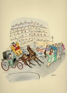 A travers Paris. Dix croquis. Oscar Fabrès (artiste illustrateur) / Tristan Derème (préface)