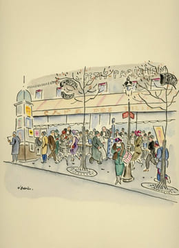 A travers Paris. Dix croquis. Oscar Fabrès (artiste illustrateur) / Tristan Derème (préface)