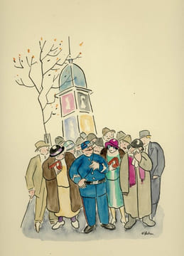 A travers Paris. Dix croquis. Oscar Fabrès (artiste illustrateur) / Tristan Derème (préface)