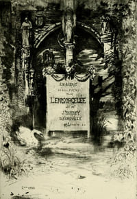 Estampe originale L'Ensorcelée 2e état etching gravue