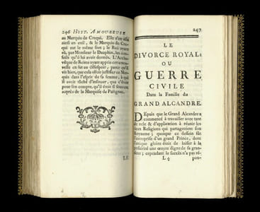 HISTOIRE AMOUREUSE DES GAULES, par le Comte de BUSSI RABUTIN (sic).
