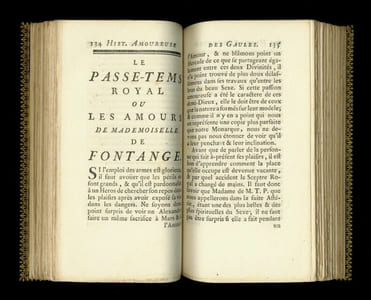 HISTOIRE AMOUREUSE DES GAULES, par le Comte de BUSSI RABUTIN (sic).
