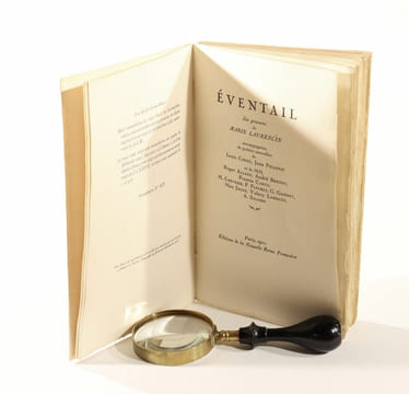 EVENTAIL, dix gravures de Marie Laurencin accompagnées de poésies nouvelles de Louis CODET, Jean PELLERIN, Roger ALLARD, André BRETON, Francis CARCO, ...