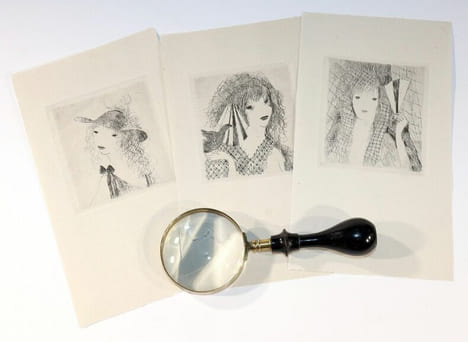 EVENTAIL, dix gravures de Marie Laurencin accompagnées de poésies nouvelles de Louis CODET, Jean PELLERIN, Roger ALLARD, André BRETON, Francis CARCO, ...